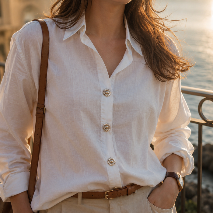 Clasp & Co. customer wearing the product